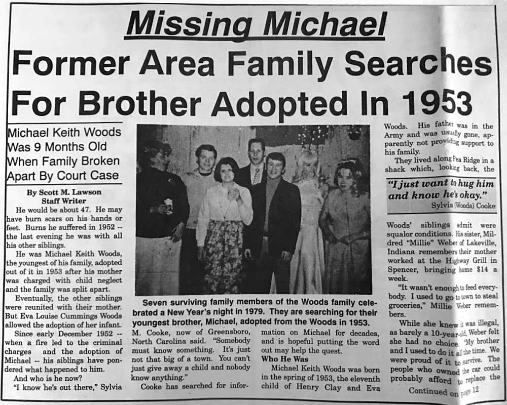 Missing Child Adopted Out