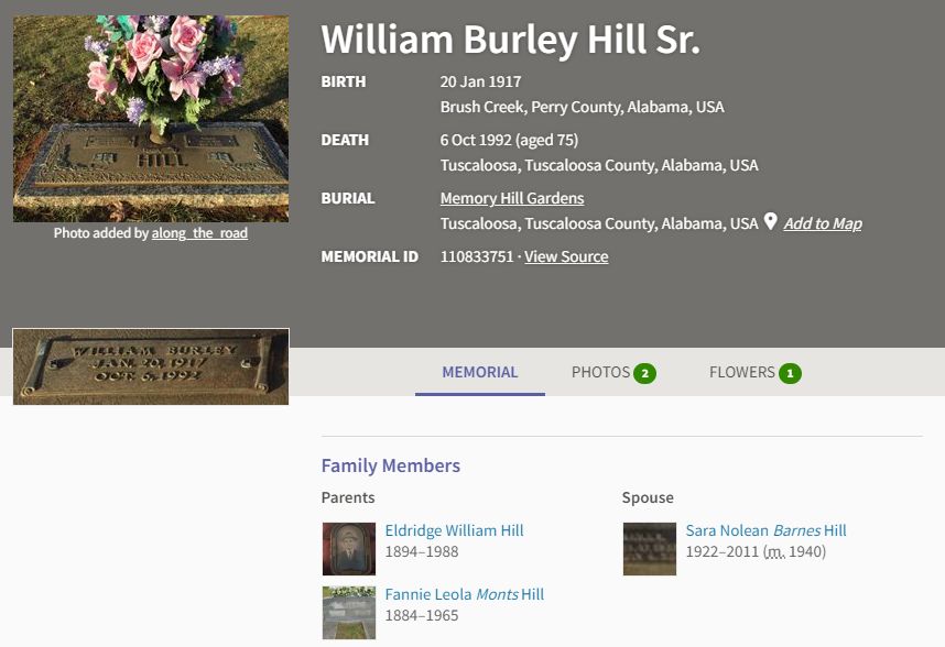 Find a Grave Website